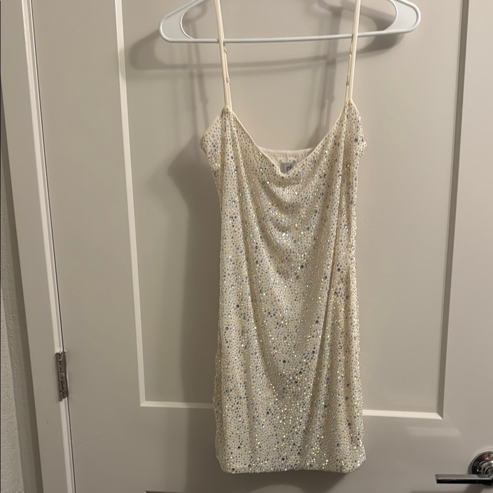 Oh Polly Embellished Mini Dress